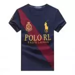 ralph lauren t-shirt with logo big pony stripe r66263 bleu